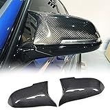 MCARCAR KIT Tampas De Capa De Espelho De Fibra De Carbono Real Para BMW F20 F22 F23 F30 F31 F32 F33 F36 F87 M2 X1 E84 Tampas De Reposição De Espelhos Retrovisores De Fábrica De Moldagem CNC Fibra De