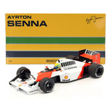 Mclaren Honda Mp4 5b 1990 Ayrton Senna World 1 18 Minichamps Cor Branco