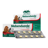 Mebendazole Para Cães gatos Vetnil Blister C 10 Comprimidos