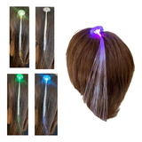 Mecha Para Cabelo Presilha Led Neon Pisca Fantasia Festa 1un
