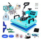 Mecolour Azul 10 Em 1 Prensa Sublimaça Plana 29x38 Termica Cor Azul 220v