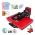 Mecolour Mb-301 Cor Vermelho E Preto Máquinas De Estampar Prensa 29x38 Térmica Sublimadora Plana 220v