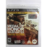 Medal Of Honor Warfighter Edição Limitada-ps3- Fisico- Usado