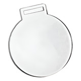 Medalha Acrílico Cristal Redonda Lisa Kit 50 Un 5cm 2mm