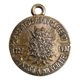 Medalha Antiga 1727 1927 Cafeeiro Banco