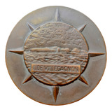 Medalha Antiga Escola Naval Ilha De Villegaignon Bronze