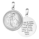 Medalha Berço Anjo E Oração Santo Anjo Para Quarto Do Bebê