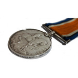 Medalha Britânica 1 Guerra Mundial Prata Esterlina Genuína