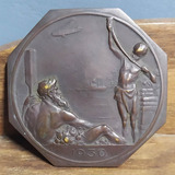 Medalha Bronze Octogonal Exposição Internacional Antuérpia