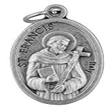 Medalha Católica Pequena – Pacote A Granel Com 10 (são Francisco De Assisi)