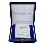 Medalha Comemorativa 70 Anos Agippetroli Agip Unoaerre Prata