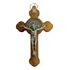 Medalha Cruz Crucifixo Italiano Madeira De Oliveira 7 5cm