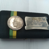 Medalha De Prata  Comemorativa Despedida Pele 1974