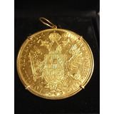 Medalha Moeda 4 Ducados 1915 Ouro 986 23 75k