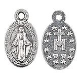 Medalha Nossa Senhora Da Milagrosa Bem Aventurada Virgem Mãe Maria Católica Cristã Presentes Religiosos Mini Medalha Lote De 24 Peças