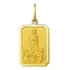 Medalha Nossa Senhora De Fátima Ouro 18k Pequeno Verso Liso