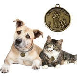 Medalha Pet São Francisco De Assis Protetor Dos Animais Gato