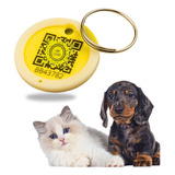 Medalha Pingente Pet Qr Code Editável Com Geolocalização