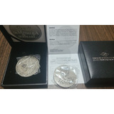 Medalha Prata 120 Anos Do Flamengo Cmb Certif Moeda