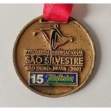 Medalha São Silvestre 2001 77 Edição Corrida 15km Sppaulista