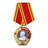 Medalha Socialista Soviética Da Segunda Guerra Mundial Estrela Dourada Lenin Bandeira Vermelha Emblema Medalha Marechal