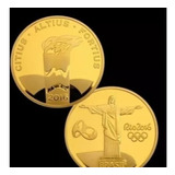 Medalha Tocha Olímpica Olimpiadas Rio 2016