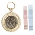 Medalhão Metal De Berço Anjo Da Guarda Proteção Com Fitinhas