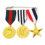 Medalhas De Honra Militar Douradas Com Fita