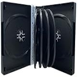 Mediaxpo Capa MultiDVD Com Economia De Espaço Comporta Até 10 Discos Capa De Plástico Transparente Mantenha Sua Mídia Segura E Organizada Pacote Com 10 