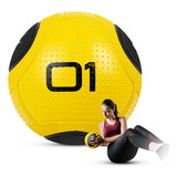 Medicine Ball Bola De Borracha Inflável Treino Funcional 1kg