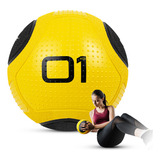 Medicine Ball Bola De Borracha Inflável Treino Funcional 1kg