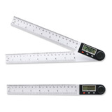 Medidor Ângulos Goniômetro Digital 20 Cm Plástico Transparen