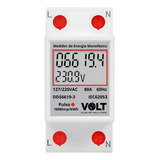 Medidor Consumo De Energia Monofásico 220v 80a multifunção 