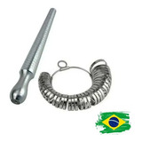 Medidor De Anéis Metal Kit Aneleira