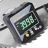 Medidor De ângulo Digital ArshTool Leveler Finder Inclinômetro Chanfrado Para Ferramentas De Marcenaria E Lâmina De Serra Base Magnética Forte Mede Faixas De 0 90 E 0 180 Tela De Fundo IP54