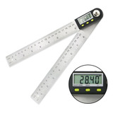 Medidor De Ângulos Goniômetro Digital 20 Cm 200 Mm Aço Inox