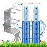 Medidor De Chuva Pluviômetros Ao Ar Livre Melhor Classificado Com Suporte De Rack De Montagem De Aço Inoxidável Tubo De Substituição De Plástico à Prova De Congelamento Números Grandes Medidor De