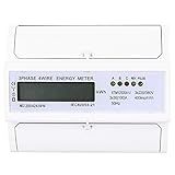 Medidor De Energia Digital Trifásico Testador Monitor De Uso De Eletricidade 220V 380V 5 100A 4 Fios 7P Amperímetro Voltímetro Amperímetro Tensão Amps Watt Kwh Frequência Potência 30 100 A 653
