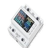 MEDIDOR DE ENERGIA TUYA 8 EM 1 WiFi Medidor AC Tela Colorida Digital 2P 170 270V 63A Tensão Corrente App Disjuntor De Relé HWS 302 WF COM WIFI 