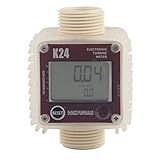 Medidor De Fluxo De Combustível Medidor De Fluxo De Combustível Digital De Turbina K24 Com Display LCD Para Produtos Químicos Líquido água Vermelho