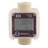 Medidor De Fluxo De Combustível Medidor De Fluxo De Combustível Digital De Turbina K24 Com Display LCD Para Produtos Químicos Líquido água Vermelho