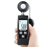 Medidor De Luz- Medidor Portátil XRCLIF Lux Para Fotografia De Cultivo De Plantas LED- Fotômetro Digital De Intensidade De Luz Alcance De Até 200-000 Lux- Sensor De Iluminação De Foto Com Retenção De Dados No Máximo - Mínimo