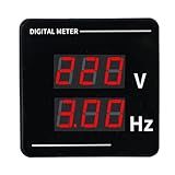 Medidor De Montagem Do Painel De Voltímetro Ca Digital, Painel De Amperímetro De Voltímetro Digital, Medidor De Testador De Amperagem De Tensão Com Tela Lcd, Indicador De Tensão