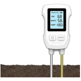Medidor De Solo 4 Em 1 Ph Umidade Temperatura Acidez
