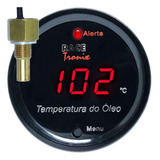 Medidor De Temperatura Da Óleo Digital Vermelho Com Sensor