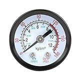 Medidor De Teste De Pressão De água Tamanho Do Mostrador Mão De Teste De Medidor De Pressão De água Chumbo à Prova D água Acessório De Tanque De Medidor De Pressão