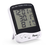 Medidor De Umidade Ar E Temperatura Relógio Digital