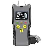 Medidor De Umidade Digital Detector De Vazamento De água Testador De Umidade Tipo De Pino Visor LCD Retroiluminado Com Alertas De Conteúdo De Umidade Audíveis E Visuais De Alto E Médio E Baixo