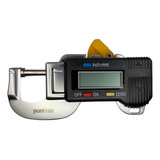 Medidor Espessura Digital 0 12 Mm 0 01 Mm Horizontal Pantec Cor Preto