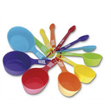 Medidor Kit 12pçs Tamanhos Variados Colorido Plástico